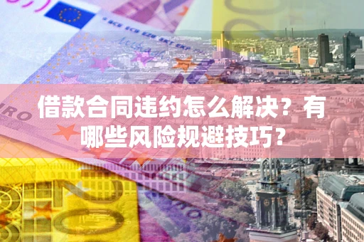 北京借款合同违约怎么解决？有哪些风险规避技巧？